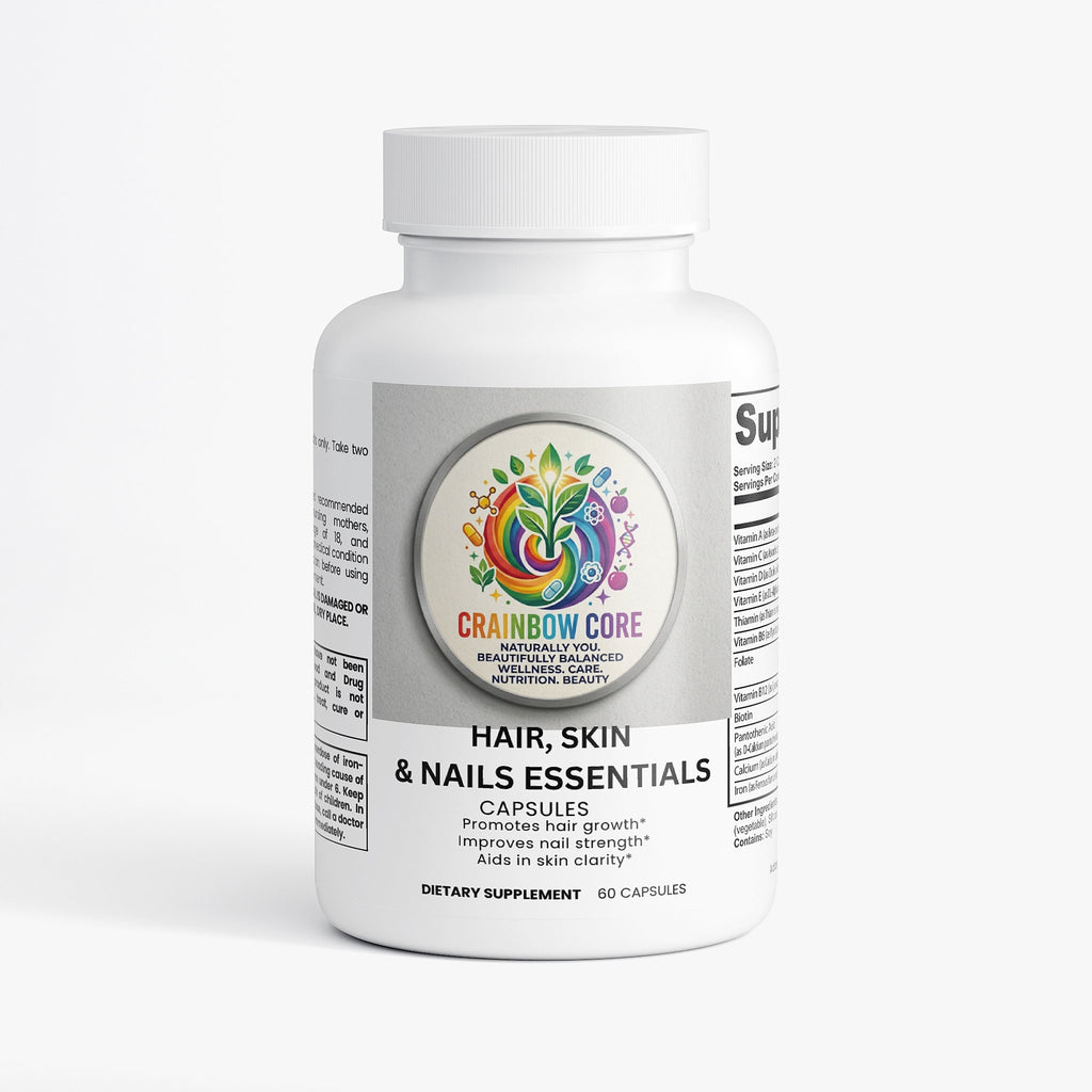 Hair, Skin and Nails Essentials.                                              Glow from within with collagen and biotin support.