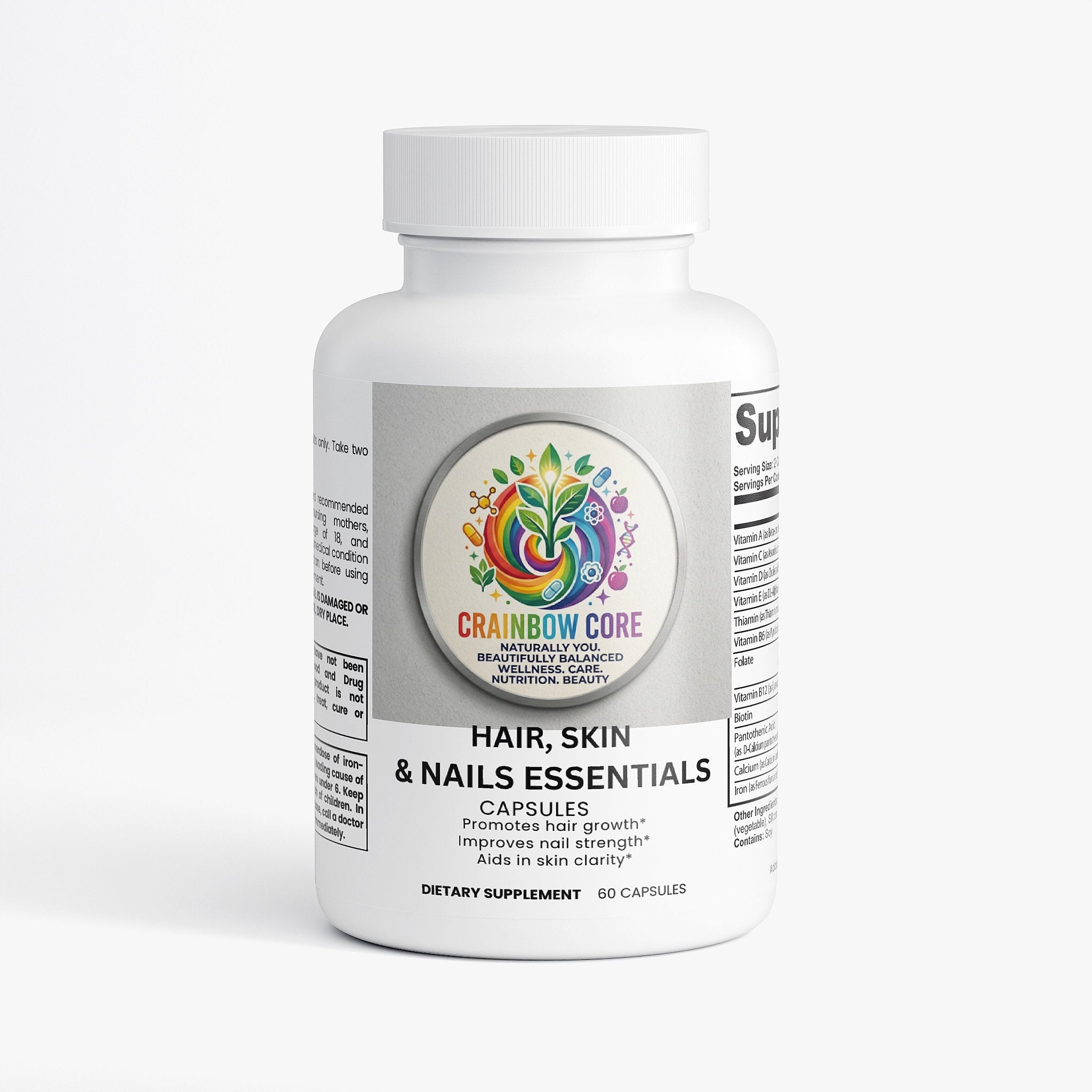 Hair, Skin and Nails Essentials.                                              Glow from within with collagen and biotin support.
