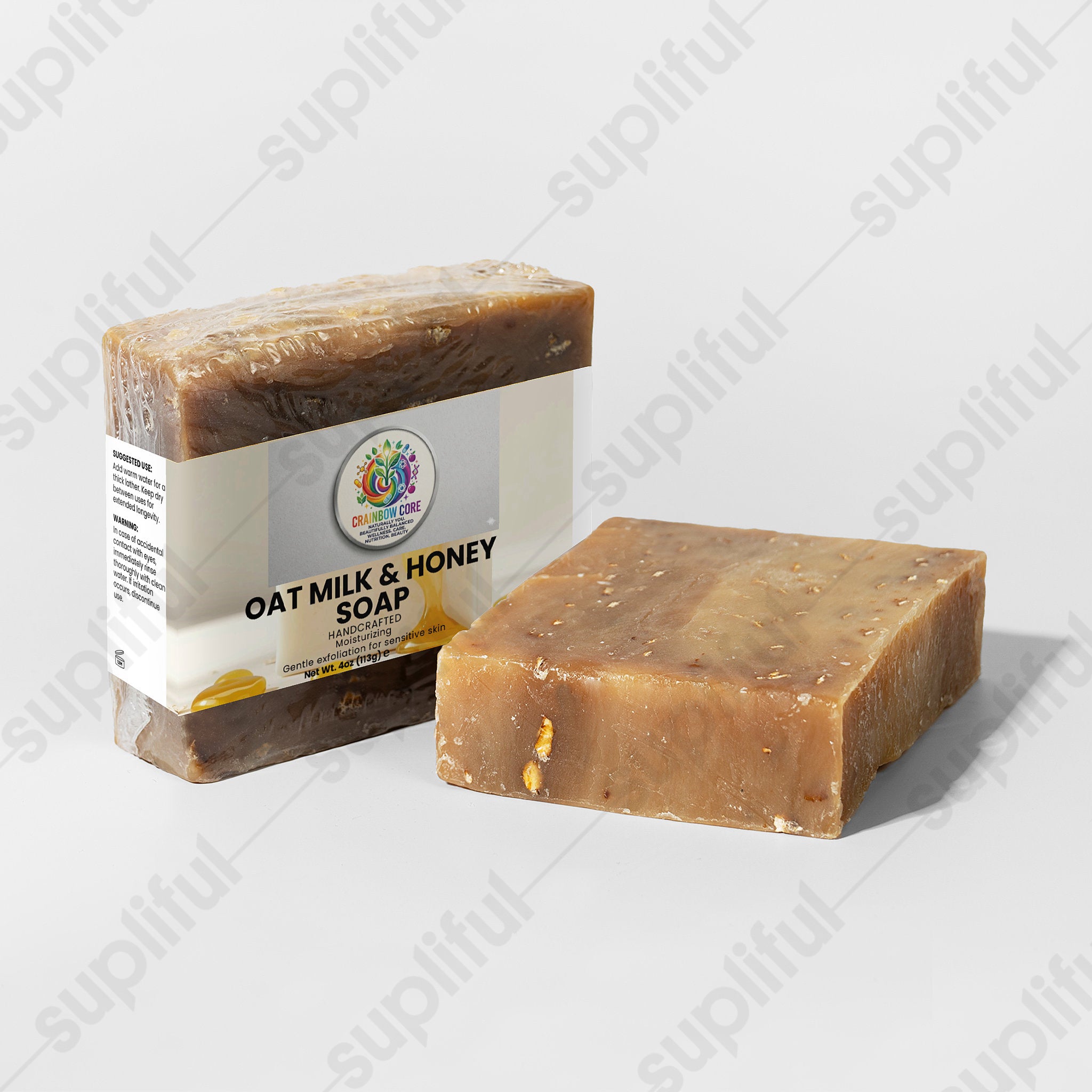 Oat Milk Honey Soap                                            Gentle cleansing with natural oats and soothing honey for soft, hydrated skin.