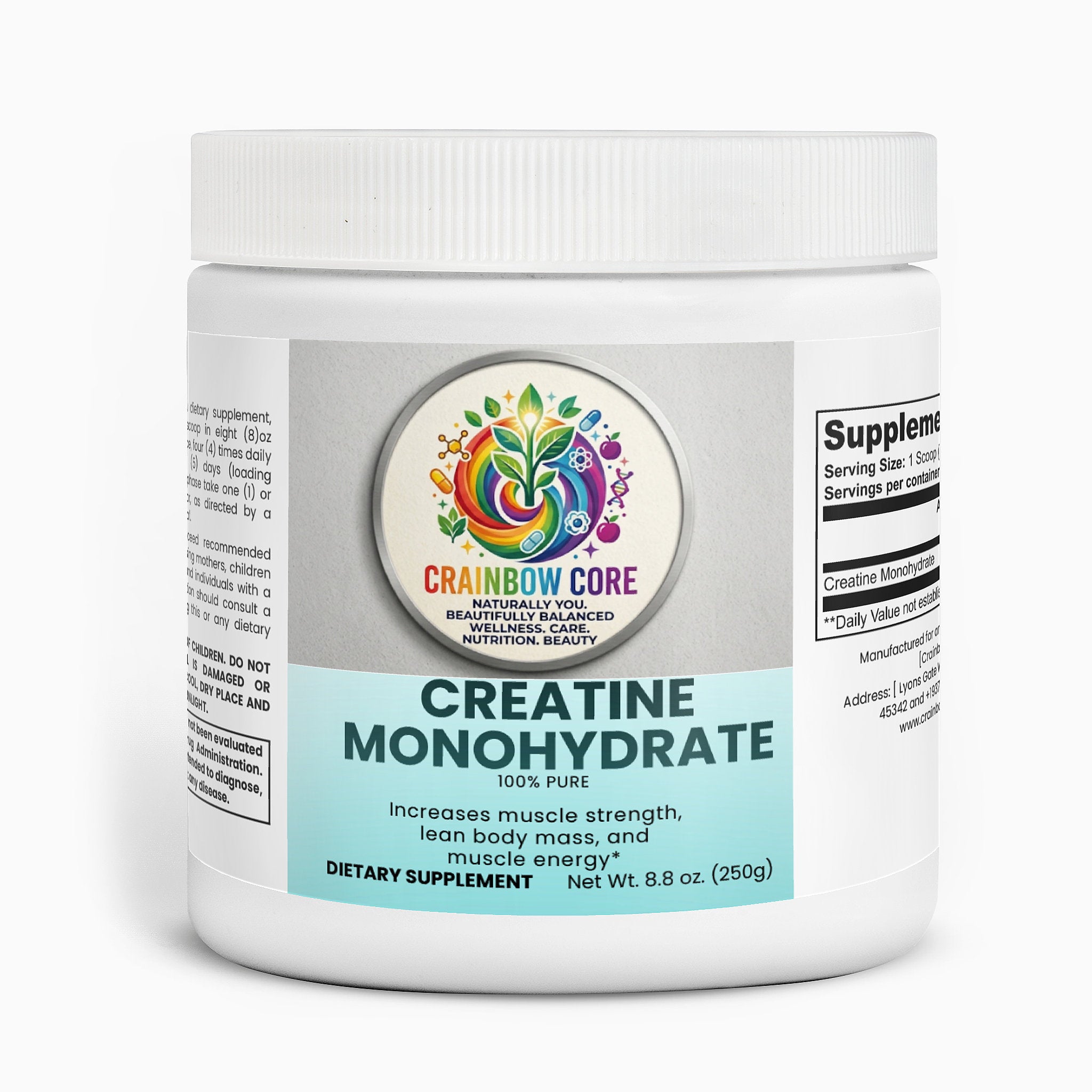 Creatine Monohydrate                                                                                                                           ''Support strength, power, and muscle performance for peak training results. - backed by science.''