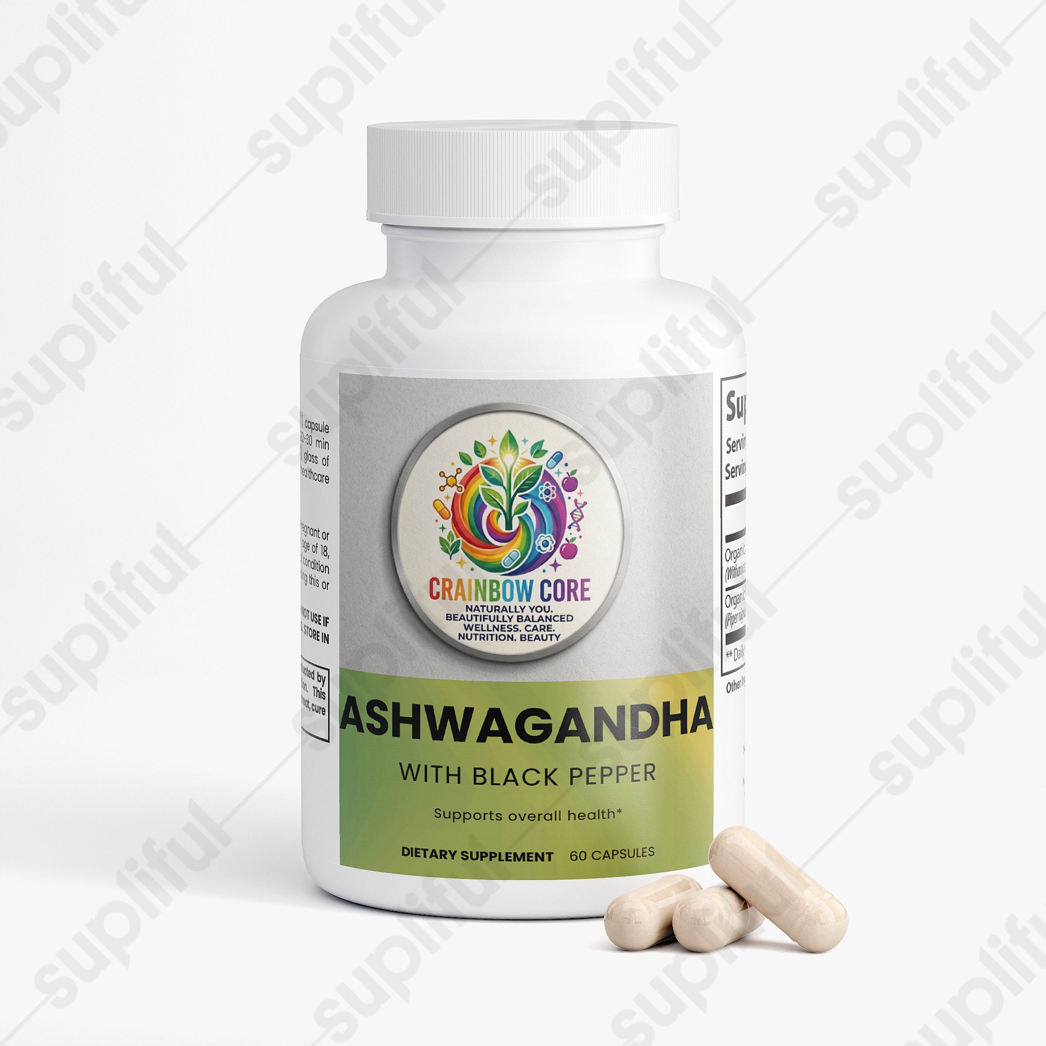 Ashwagandha                                                                                               Natural adaptogen for daily balance and stress support.