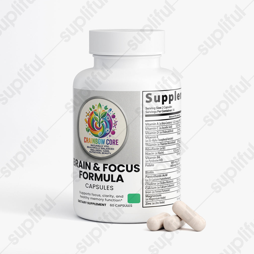 Brain & Focus Formula                                                                                       Daily cognitive support clarity, focus, and daily mental energy.