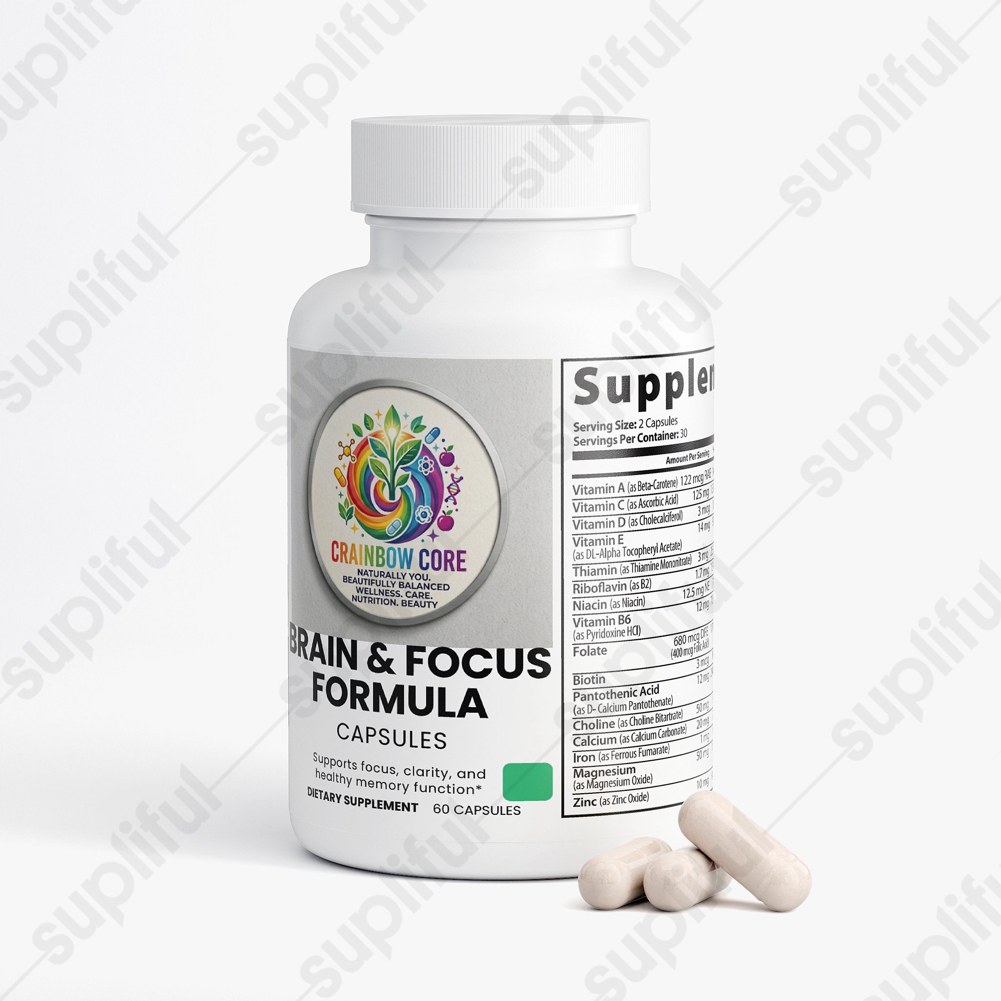 Brain & Focus Formula                                                                                       Daily cognitive support clarity, focus, and daily mental energy.