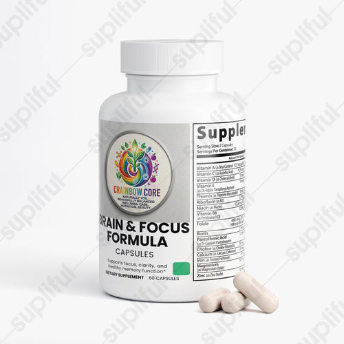 Brain & Focus Formula                                                                                       Daily cognitive support clarity, focus, and daily mental energy.