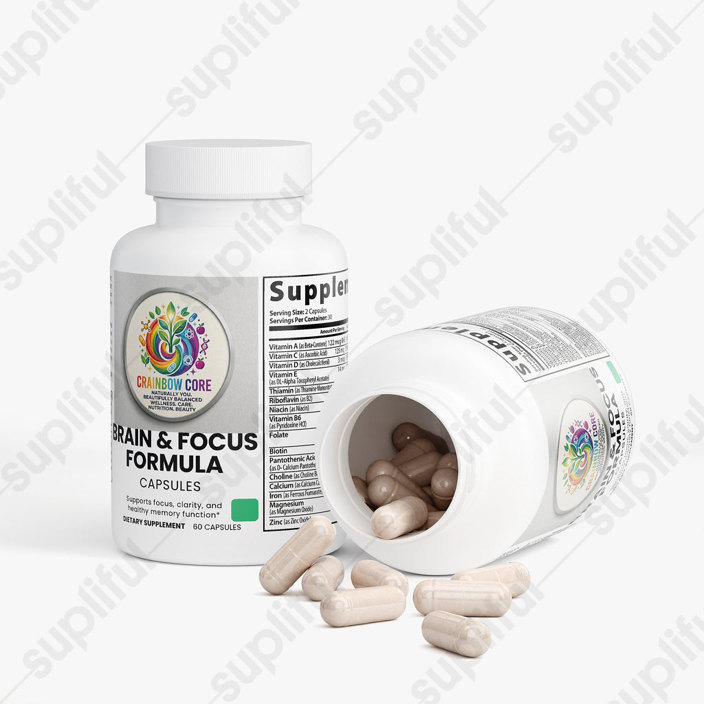 Brain & Focus Formula                                                                                       Daily cognitive support clarity, focus, and daily mental energy.