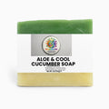 🌿 Aloe & Cool Cucumber Soap —Refreshing daily cleanse with aloe and cucumber to calm and revitalize skin.