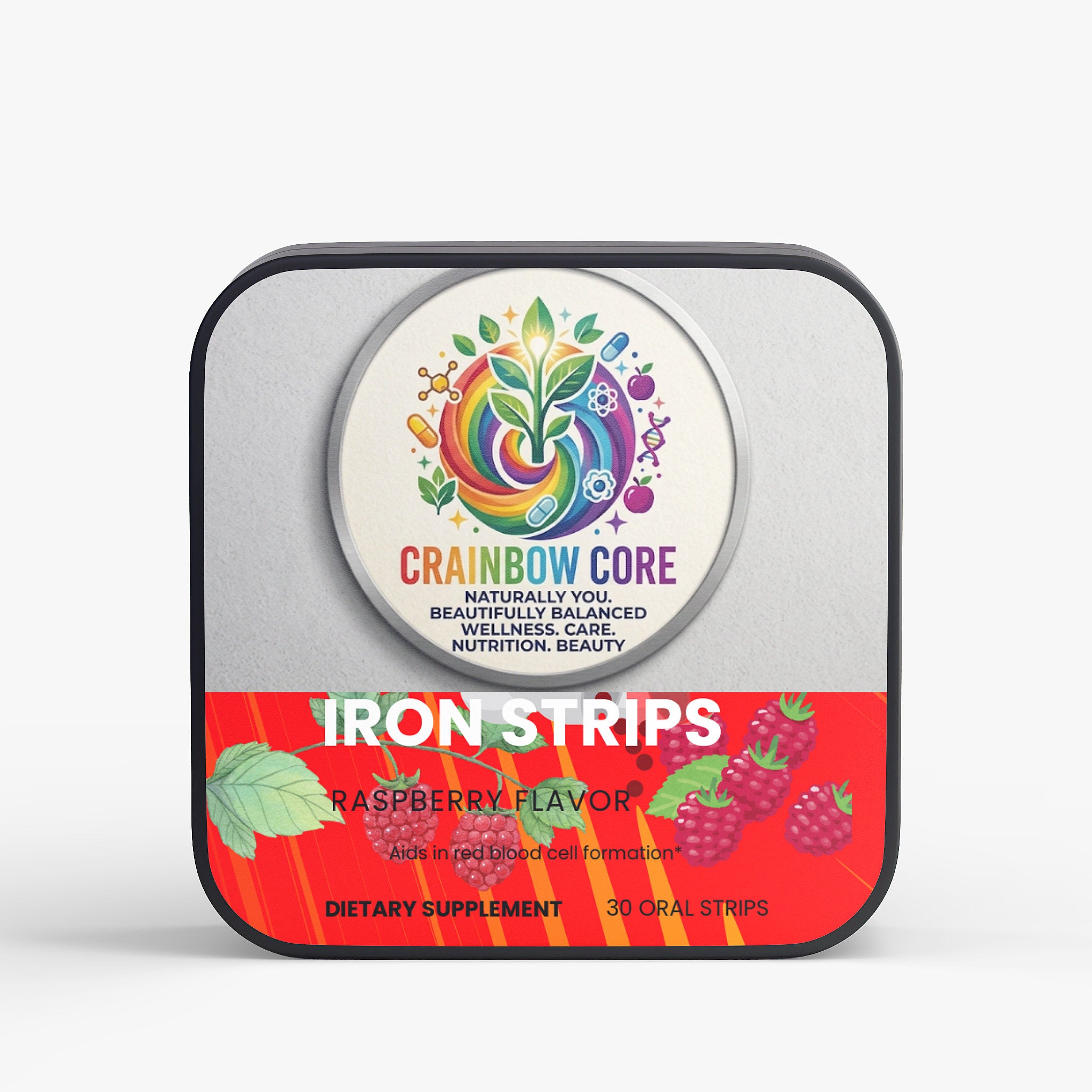 Iron Strips                                                                       Fast - absorbing iron for energy, strength, and healthy blood support. Helps maintain normal red blood cell formation and oxygen transport for daily performance.