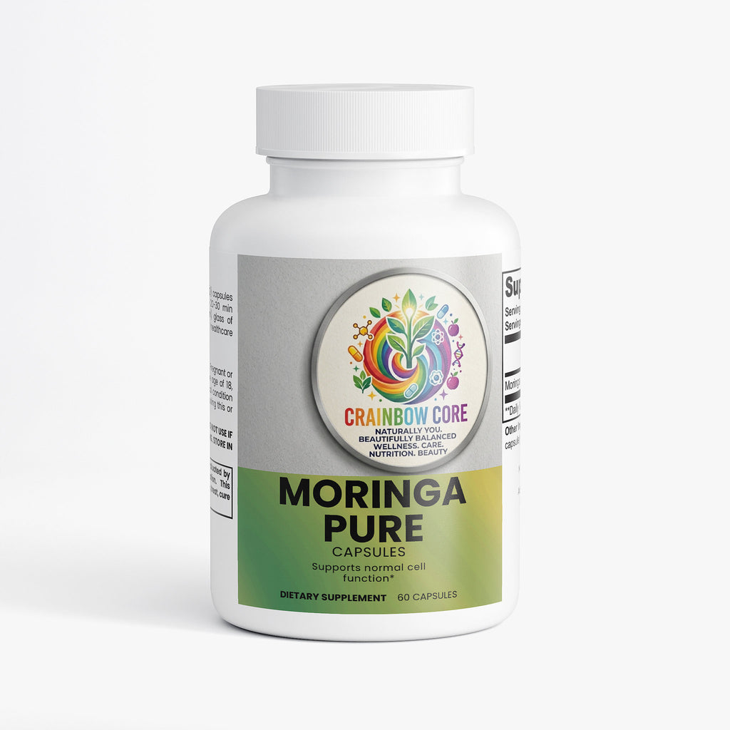 Moringa Pure                                                                                                                                  Nutrients - rich herbal support for energy, immunity, and daily wellness.