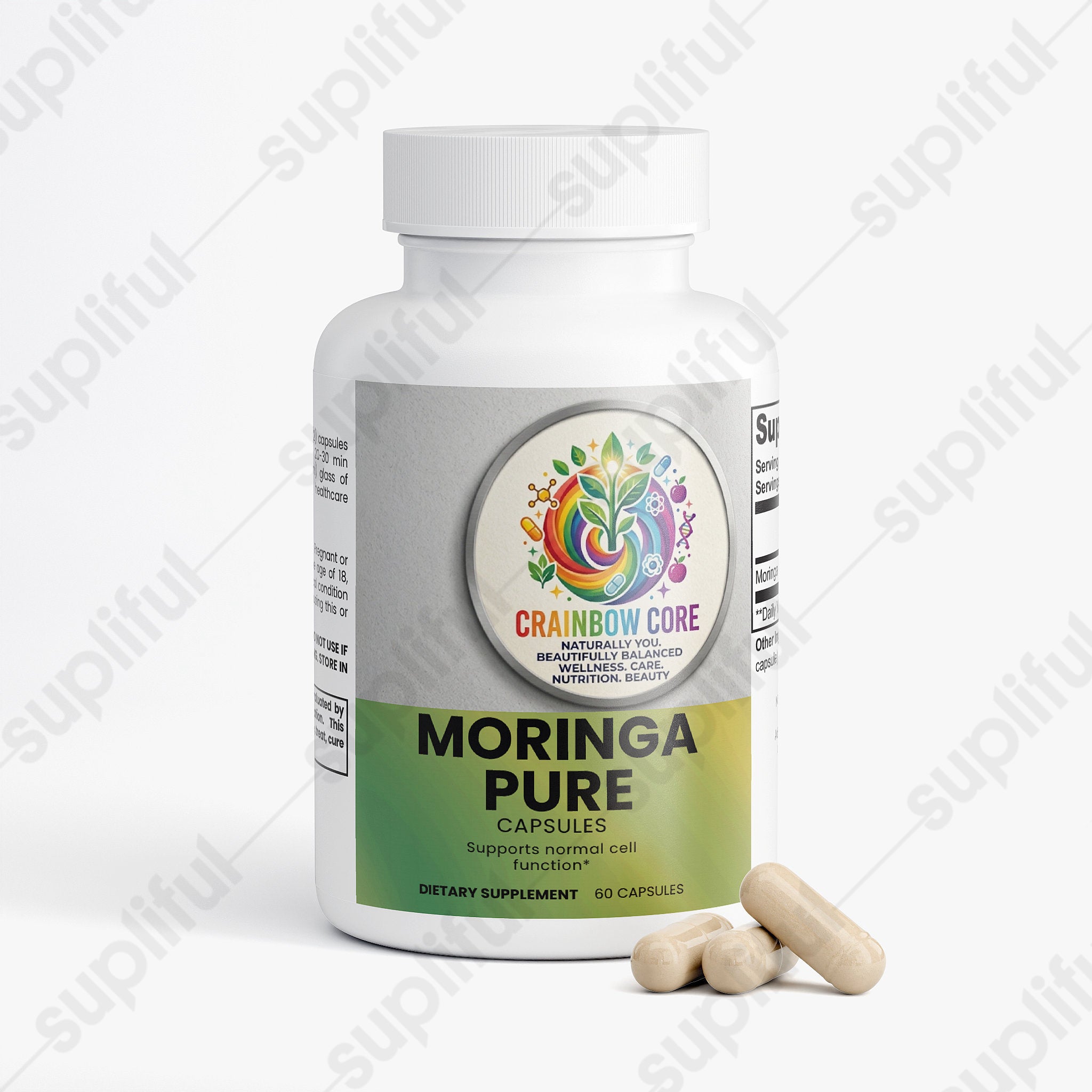 Moringa Pure                                                                                                                                  Nutrients - rich herbal support for energy, immunity, and daily wellness.