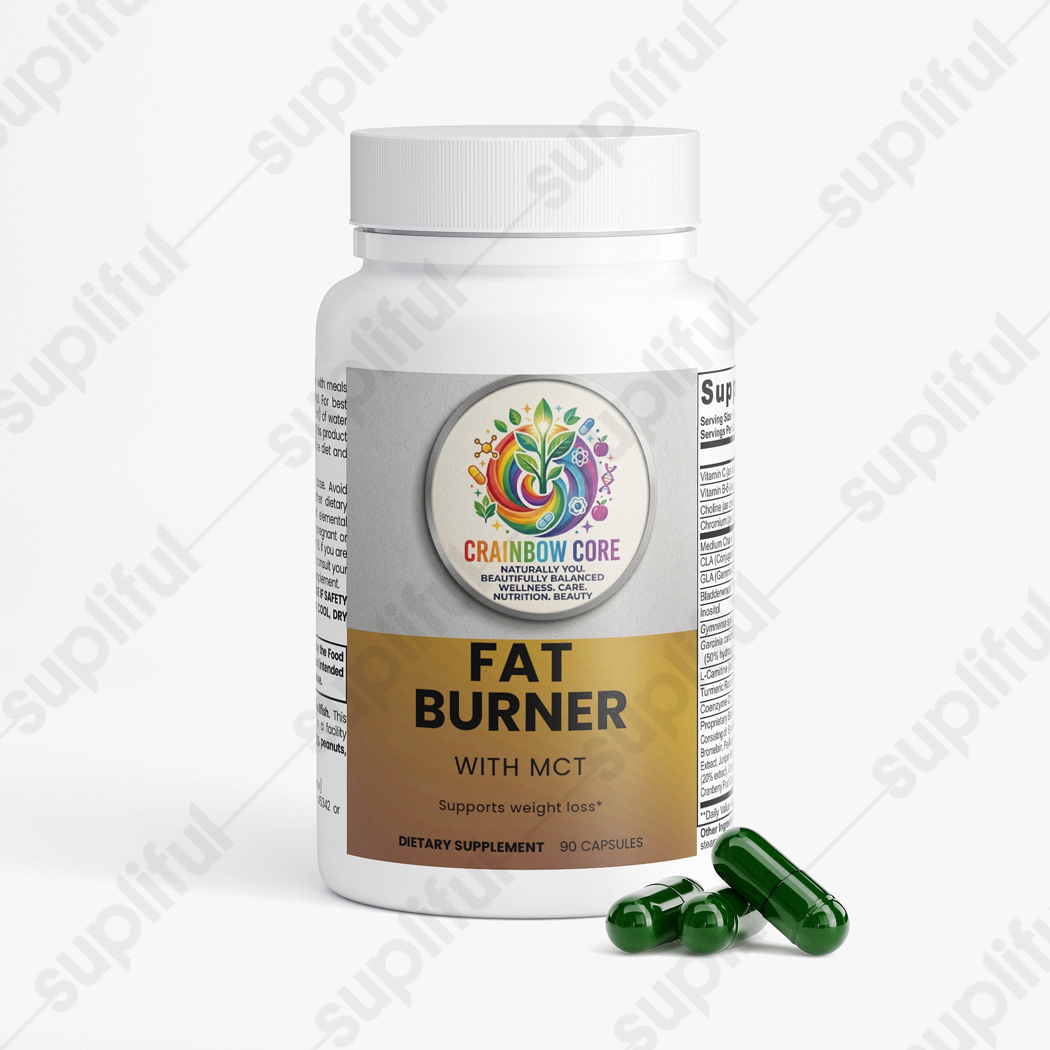Fat Burner with MCT                                                                                          Thermogenic support for energy, metabolism, and daily fat-burning power and crafted with MCTs to help you feel lighter, focused. and energized
