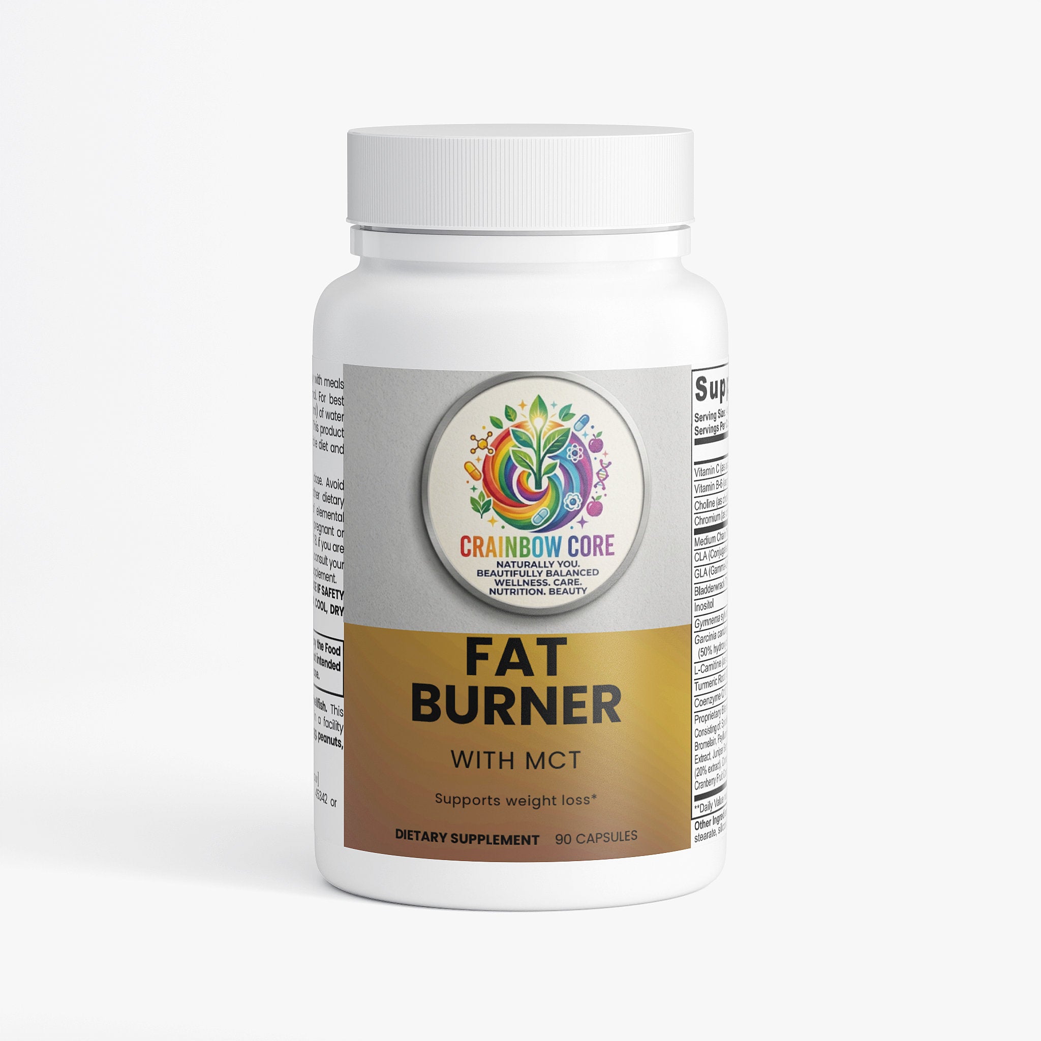 Fat Burner with MCT                                                                                          Thermogenic support for energy, metabolism, and daily fat-burning power and crafted with MCTs to help you feel lighter, focused. and energized