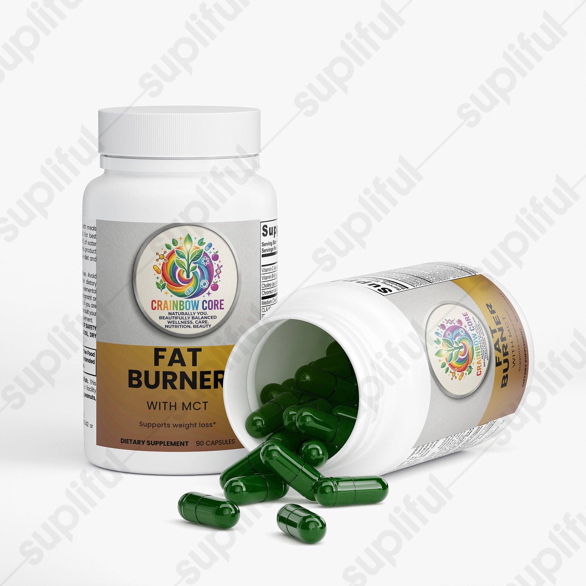 Fat Burner with MCT                                                                                          Thermogenic support for energy, metabolism, and daily fat-burning power and crafted with MCTs to help you feel lighter, focused. and energized