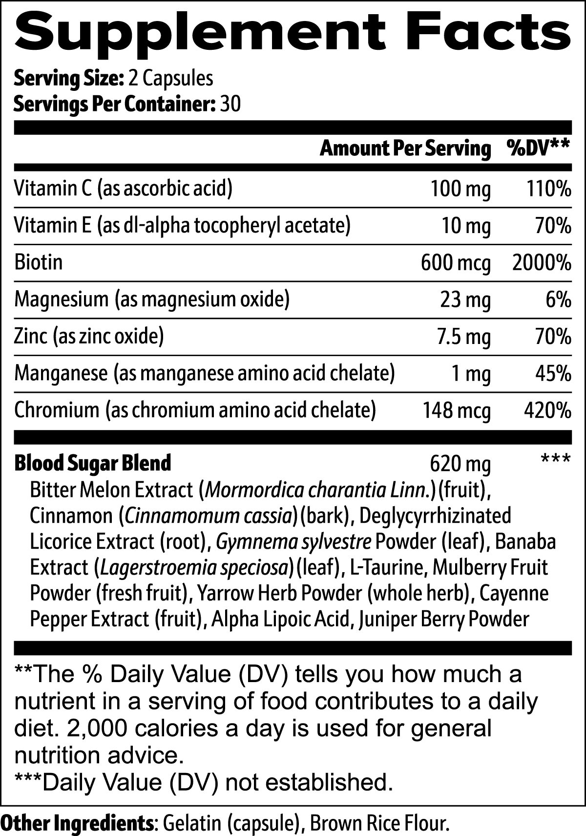 Normal Blood Sugar Support.                                                                                                                      Support healthy glucose metabolism and balanced daily energy..