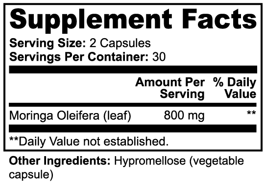 Moringa Pure                                                                                                                                  Nutrients - rich herbal support for energy, immunity, and daily wellness.